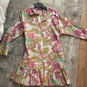 Zara button down dress